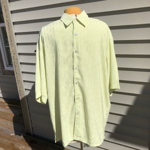 Bassiri yellow shiny rectangular pattern shirt